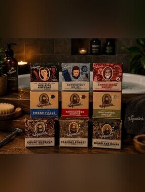 Dr. Squatch 9 Bar Bundle Of Mens Natural Soap